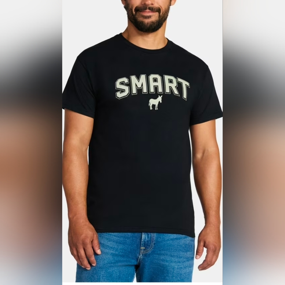 Smart Black Graphic Tee